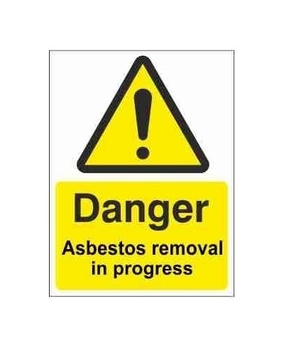 Asbestos Removal In Progress Warning Sign