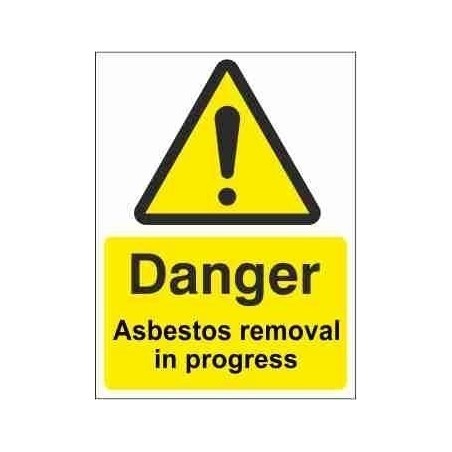 Asbestos Removal In Progress Warning Sign