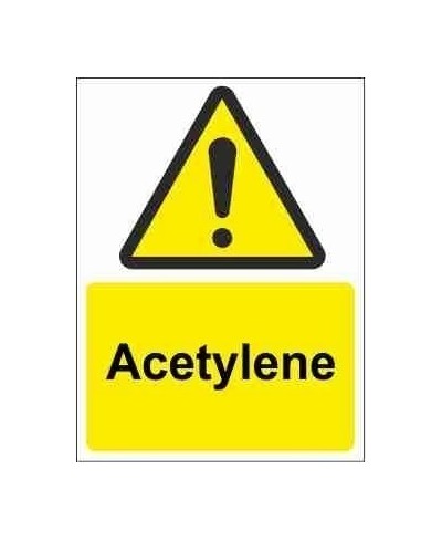 Acetylene Warning Sign