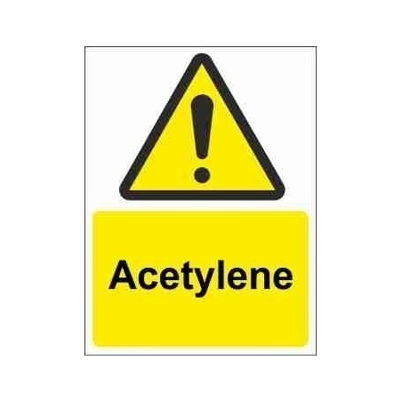 Acetylene Warning Sign