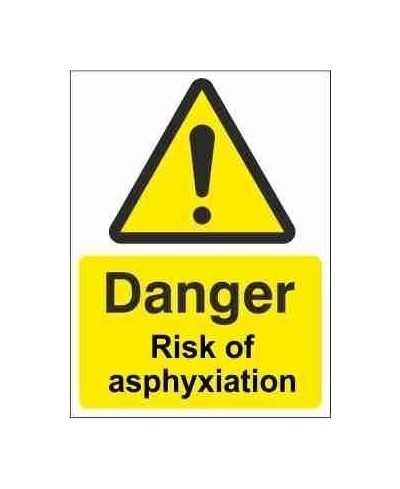 Risk Of Asphyxiation Warning Sign