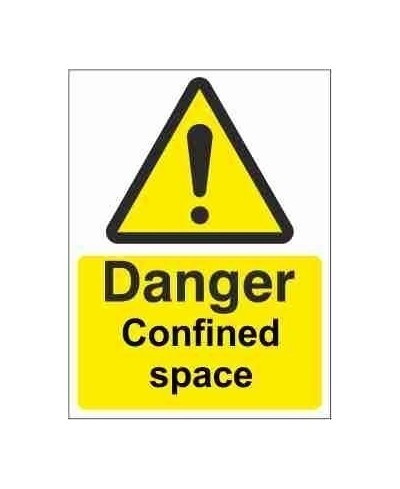 Danger Confined Space Warning Sign