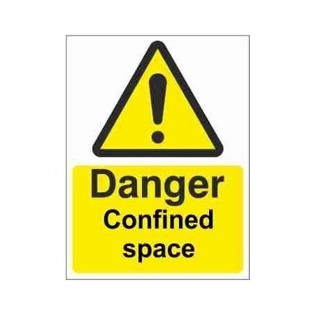 Danger Confined Space Warning Sign