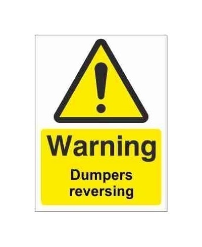 Dumpers Reversing Warning Sign