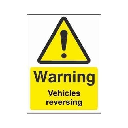 Vehicles Reversing Warning Sign