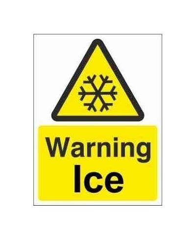 Warning Ice Warning Sign