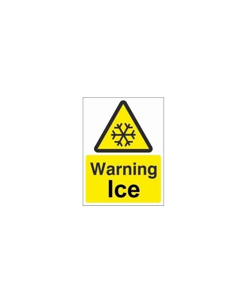 Warning Ice Warning Sign