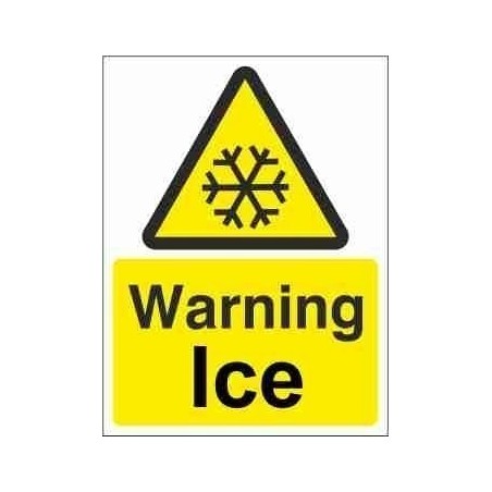 Warning Ice Warning Sign