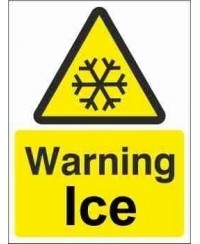 Warning Ice Warning Sign