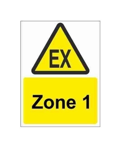 Zone 1 Explosive Risk Sign