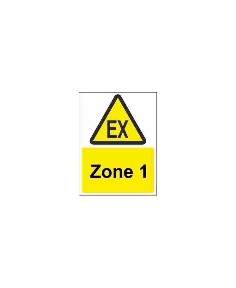 Zone 1 Explosive Risk Sign
