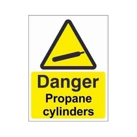 Propane Cylinders Warning Sign