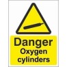 Oxygen Cylinders Warning Sign