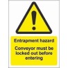 Entrapment Hazard Warning Sign