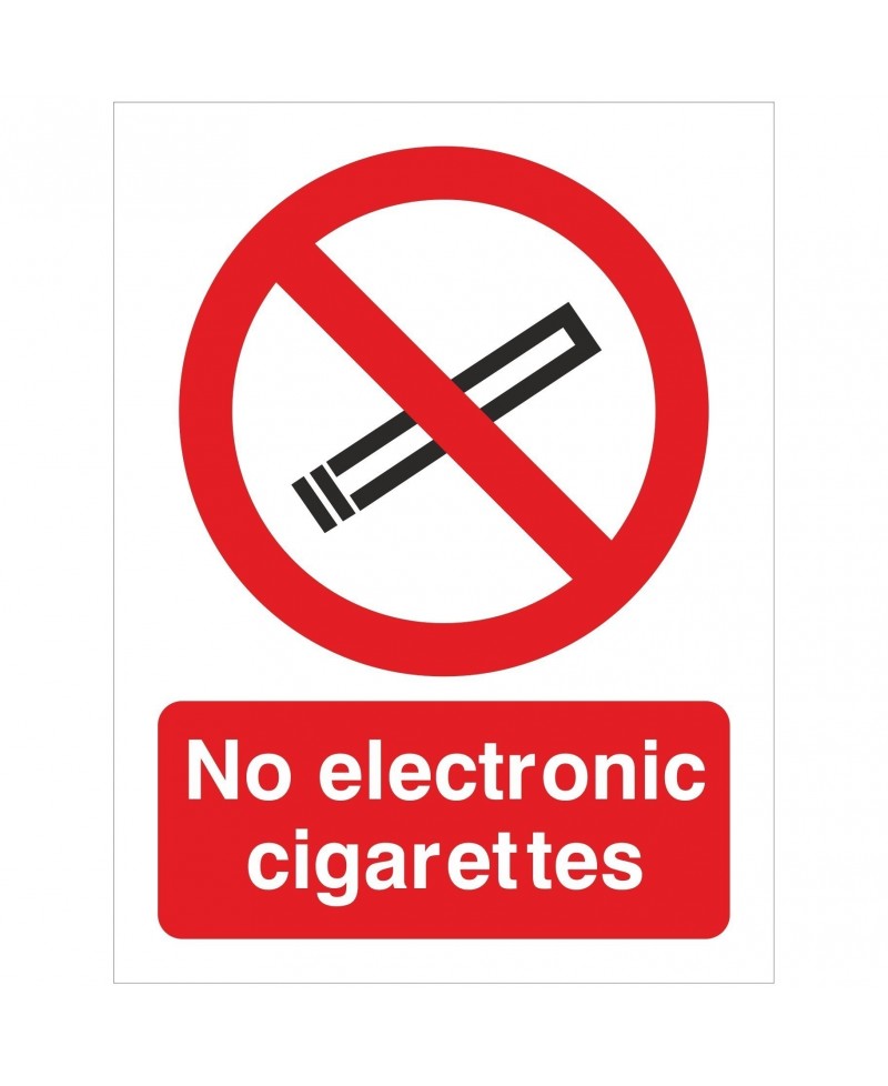 No Electronic Cigarettes Sign