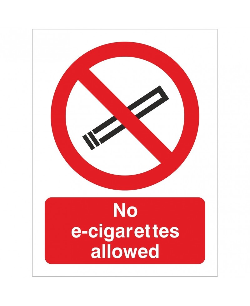 No E-Cigarettes Allowed Sign