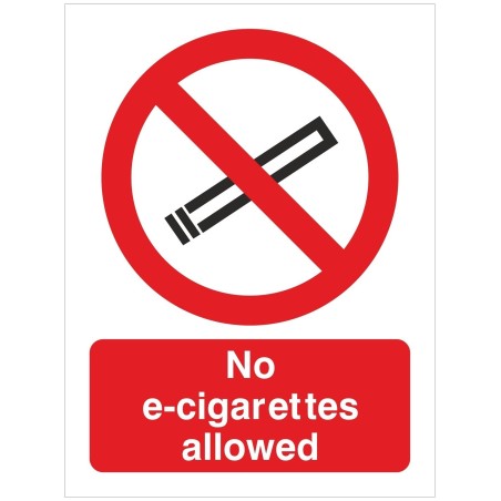 No E-Cigarettes Allowed Sign