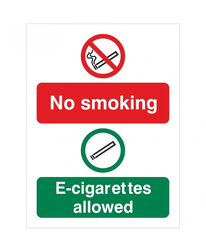 No Smoking E-Cigarettes Allowed Sign