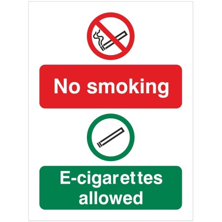 No Smoking E-Cigarettes Allowed Sign