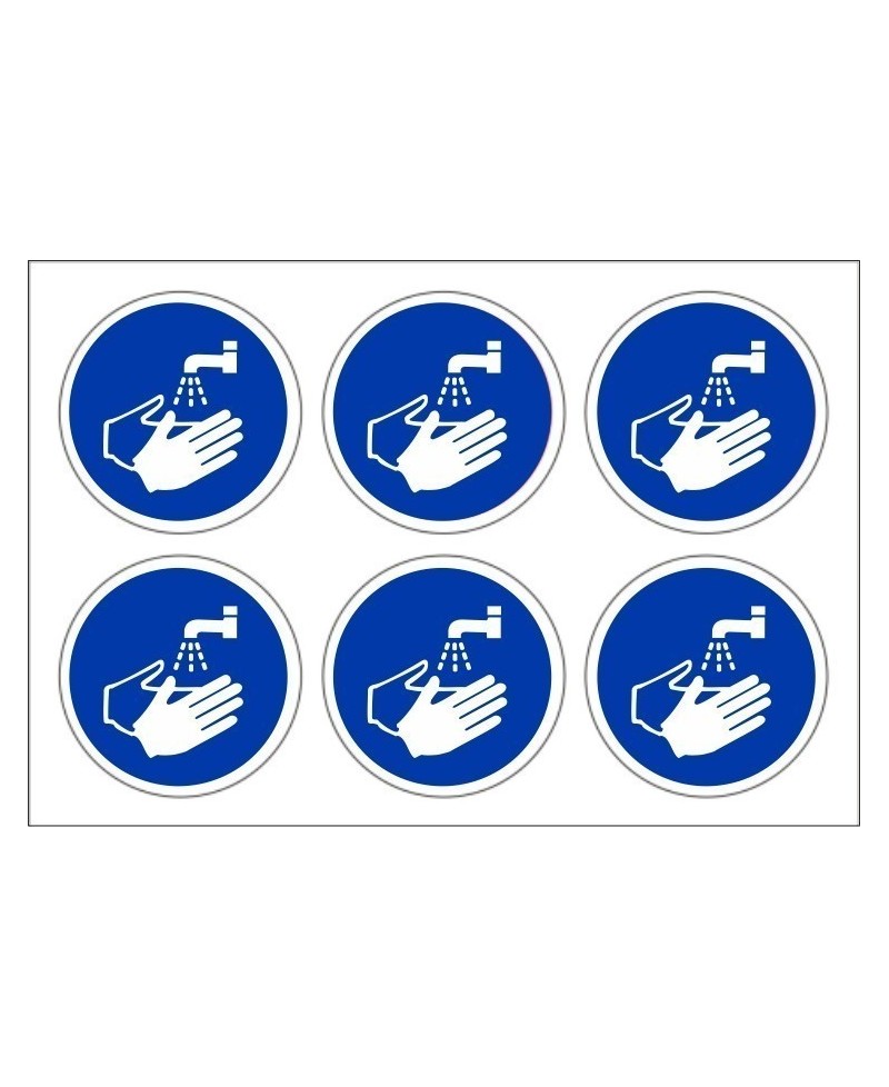 Pack of 24 Wash Hand Stickers