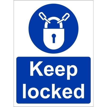 Keep Locked Sign