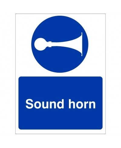 Sound Horn Sign 450mm x 600mm