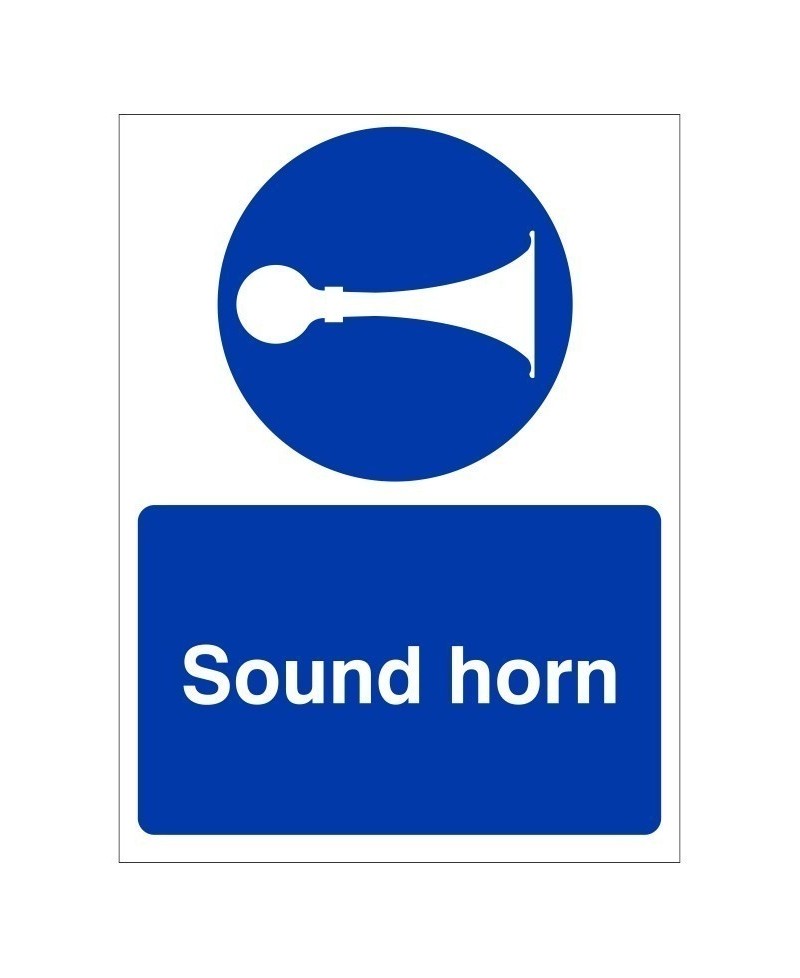 Sound Horn Sign 450mm x 600mm