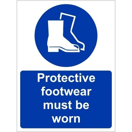 Protective Footwear Must Be Worn Sign | Rainbow Safety