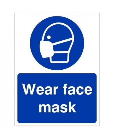 Wear Face Mask Sign - 150mm...