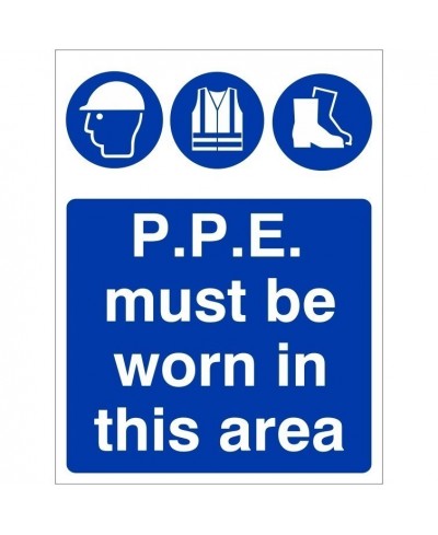 P.P.E Must Be Worn In This Area Sign