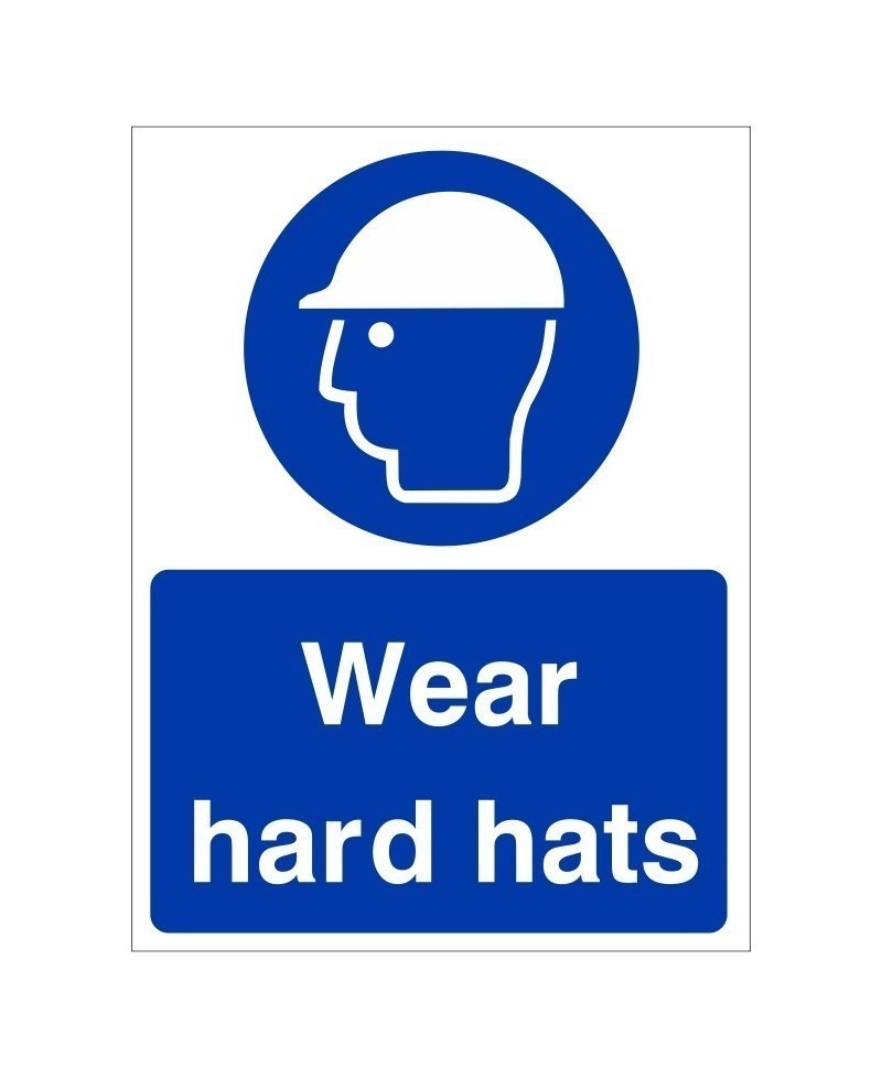 Wear Hard Hats Sign