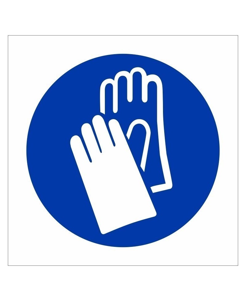 Hand Protection Symbol Sign - 200mm x 200mm