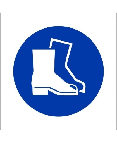 Foot Protection Symbol Sign...