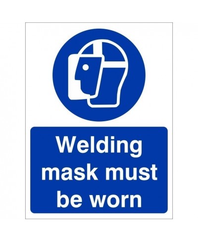 Welding Mask Must Be Worn...