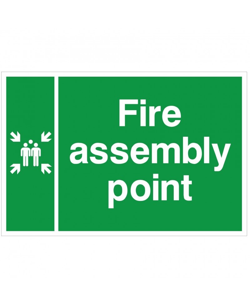 Fire Assembly Point Sign 600mm x 400mm