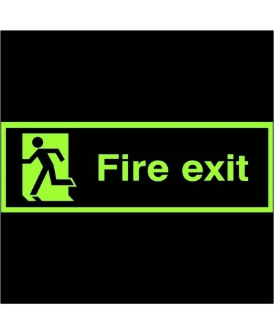 Glow in the Dark Final Exit Man Left Sign