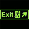 Photoluminescent Exit Arrow Up Right Sign