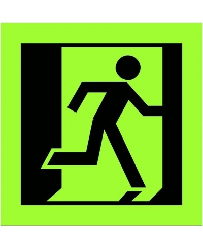 Glow in the Dark Running Man Right Sign