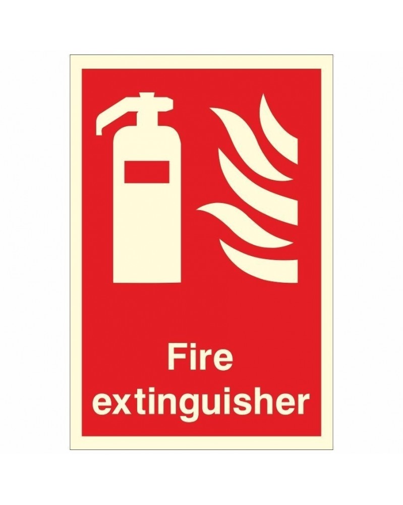 Foam Spray Fire Extinguisher Sign PVC Sign High Quality 80 x 200 x 1mm 