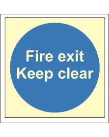 Fire Exit Keep Clear...