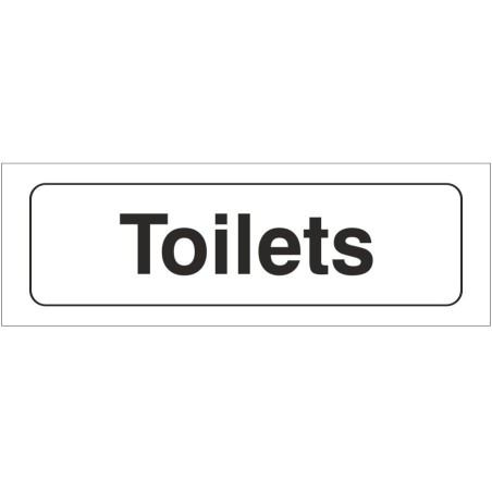 Toilets Sign 300 x 100mm