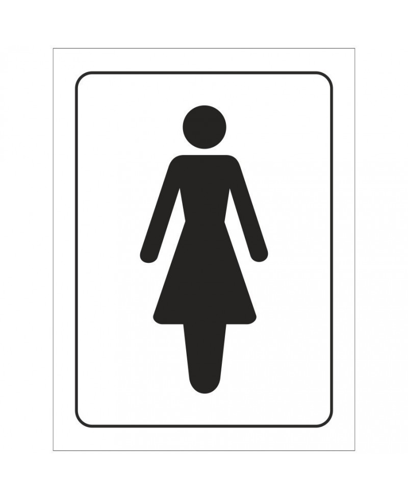 Ladies Toilet Symbol Door Sign