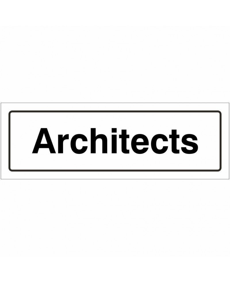 Architects Door Sign 300mm x 100mm