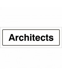 Architects Door Sign 300mm x 100mm