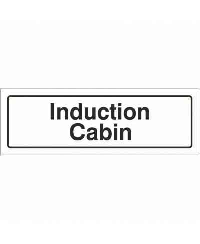 Induction Cabin Door Sign 300mm x 100mm