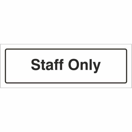 Staff Only Door Sign