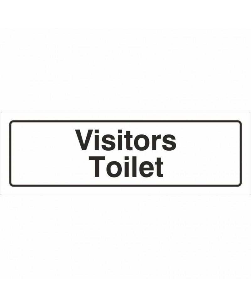 Visitors Toilet Door Sign