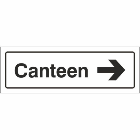 Canteen Right Door Sign