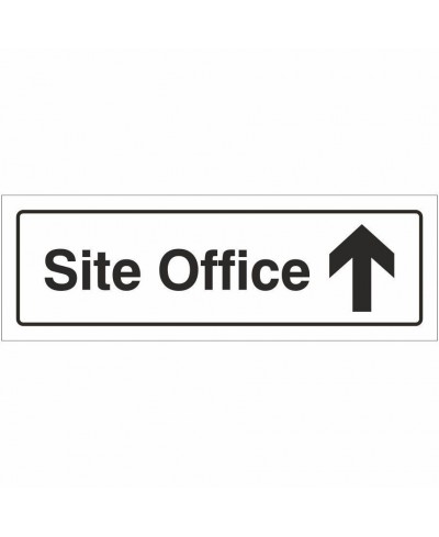 Site Office Arrow Up Door Sign 300mm x 100mm