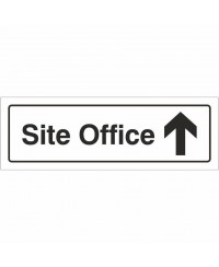 Site Office Arrow Up Door Sign 300mm x 100mm